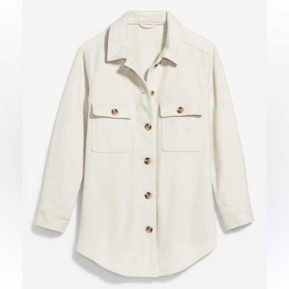 Old Navy Jackets & Blazers - Old Navy Soft-Brushed Utility Shacket for Women Oatmeal - XS